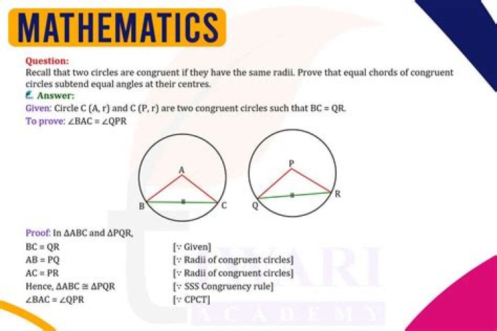Are circles with equal perimeters are congruent?