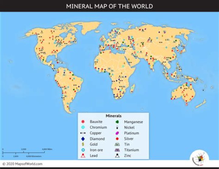 Are minerals evenly distributed around the world?