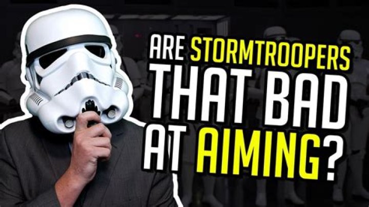 Are stormtroopers bad at aiming?