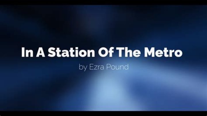 At the metro station ezra pound?