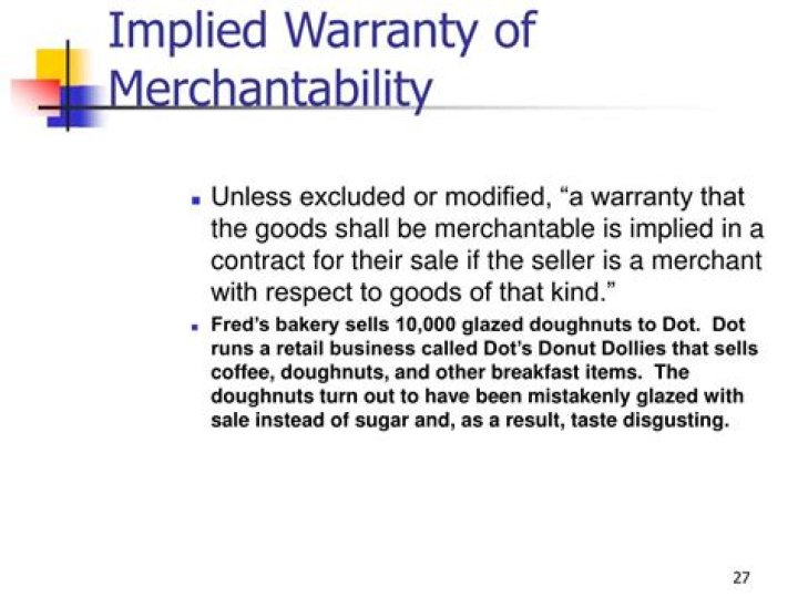 Can a merchant disclaim an implied warranty of merchantability?