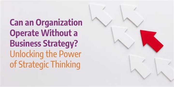 Can an organization operate without a strategy?