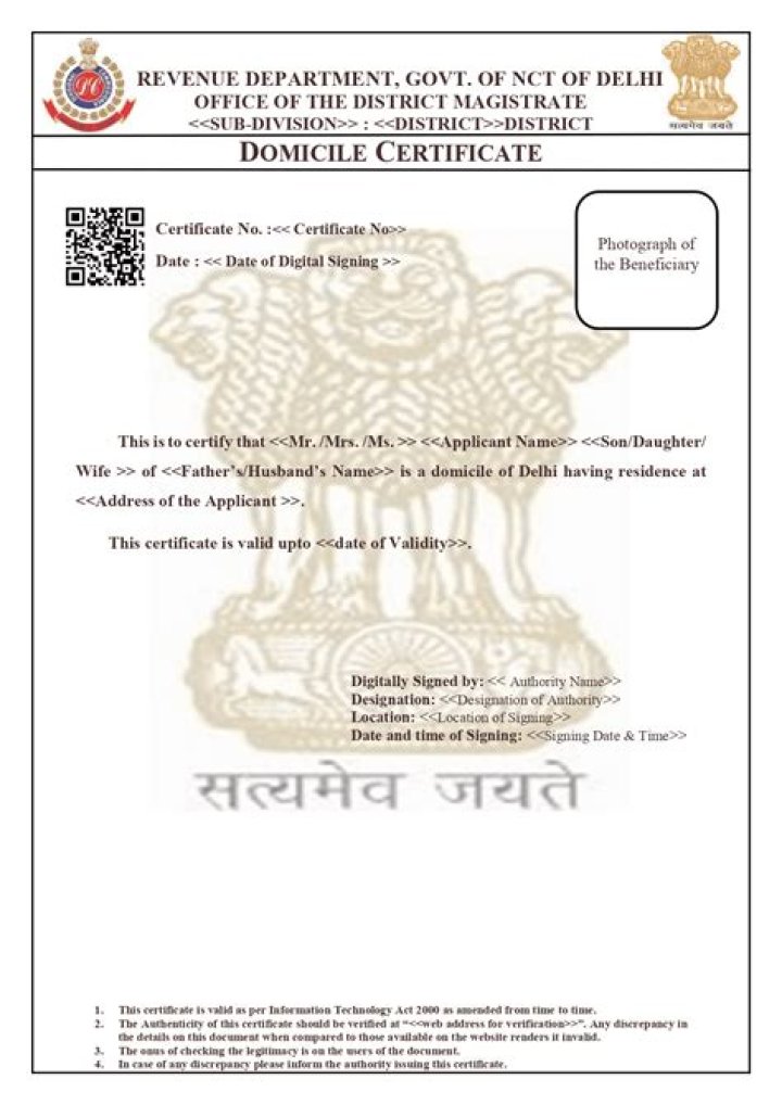 Can ration card be used as domicile certificate?