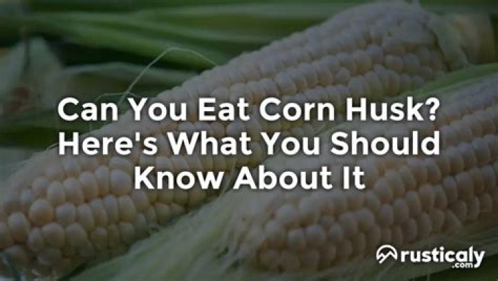 Can you eat corn husk?