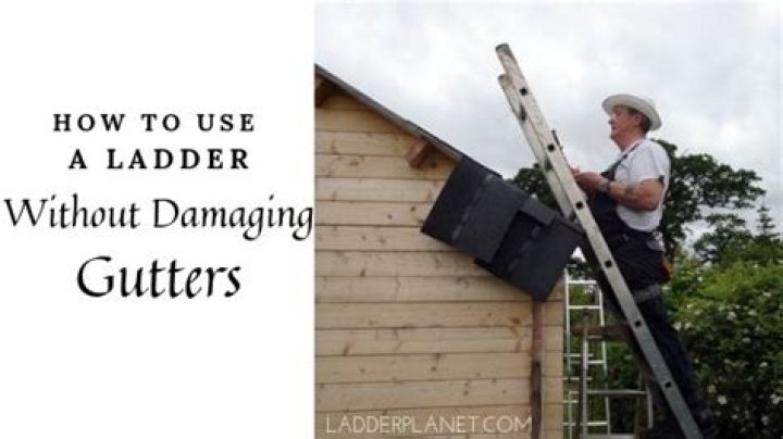 Can you lean ladder against gutter?