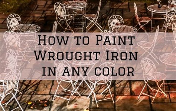 Can you paint wrought iron gold?