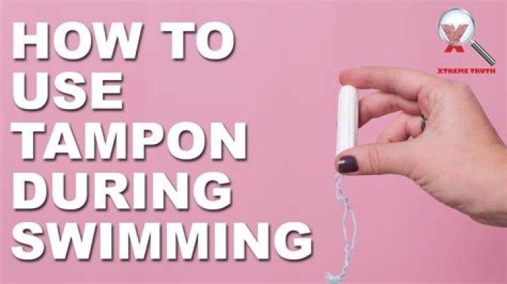Can you swim with tampons?