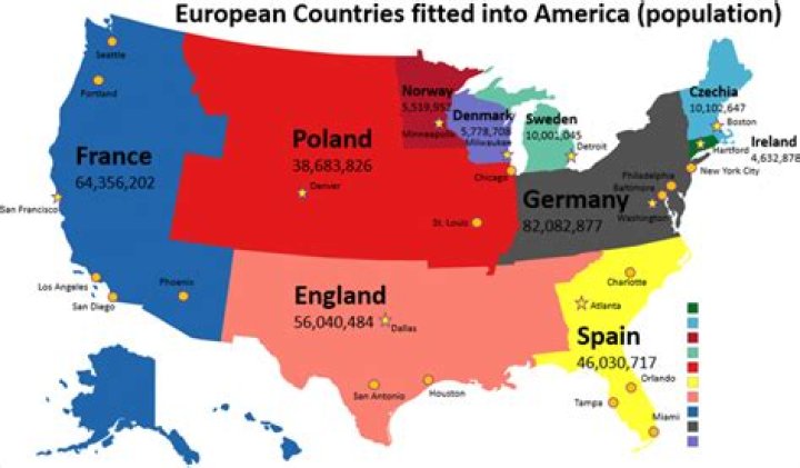 Could europe fit into america?