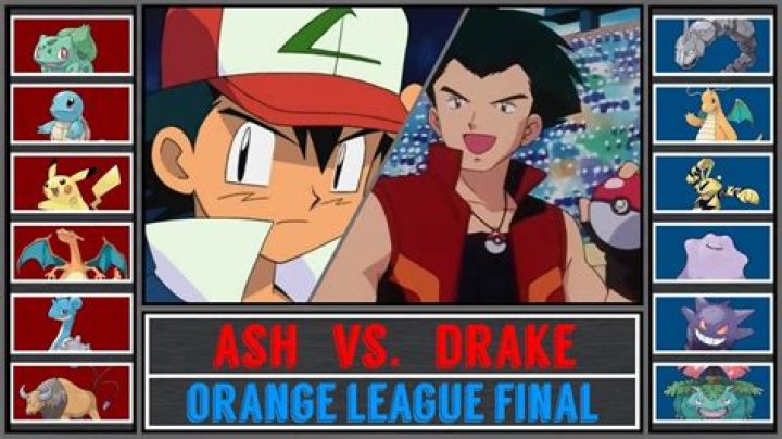 Did ash ketchum win the orange league?