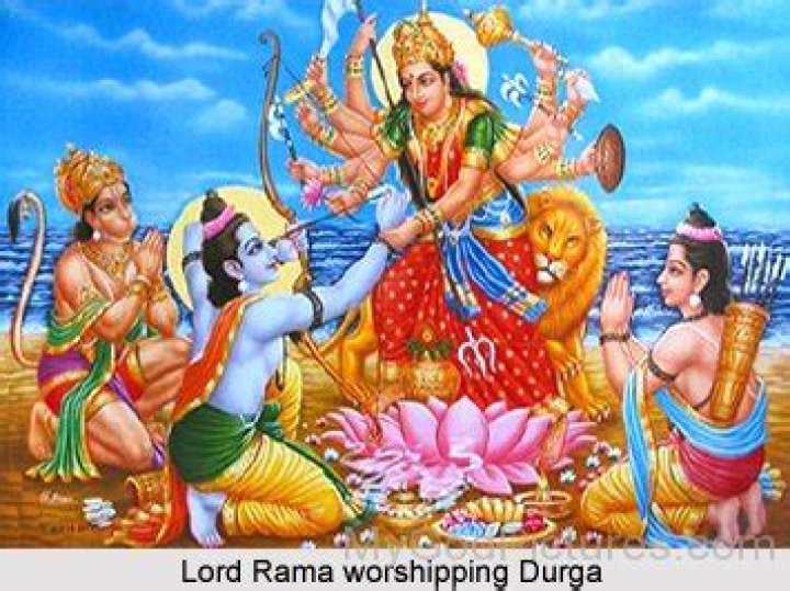 Did rama worship durga?