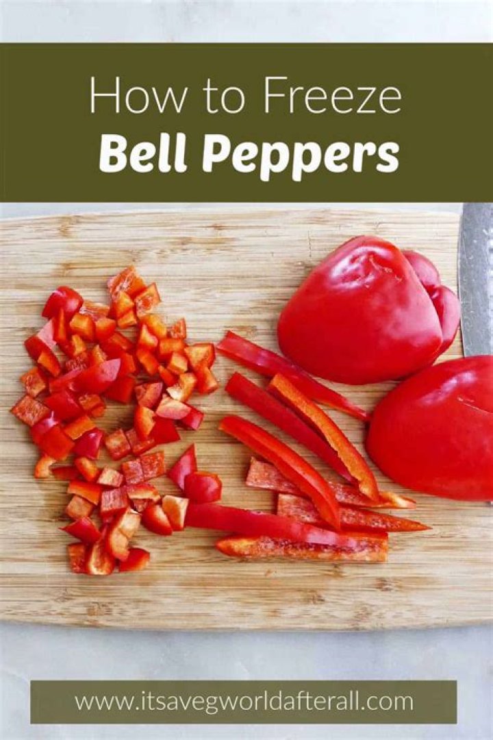 Do chopped bell peppers freeze well?