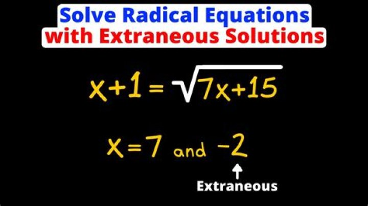 Do extraneous solutions arise from radical equations?