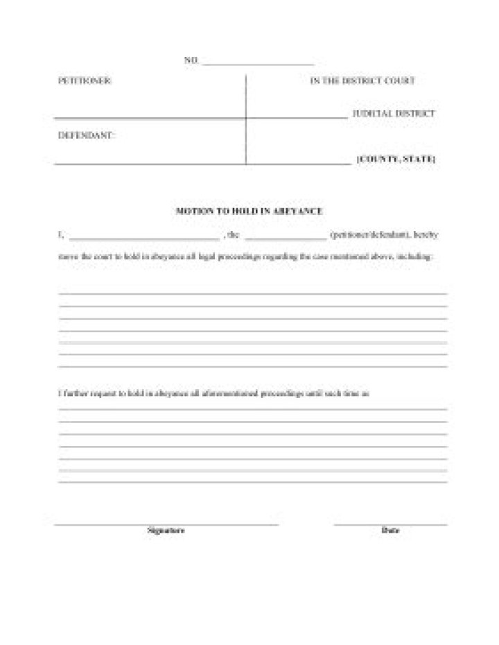 Do not hold in abeyance?