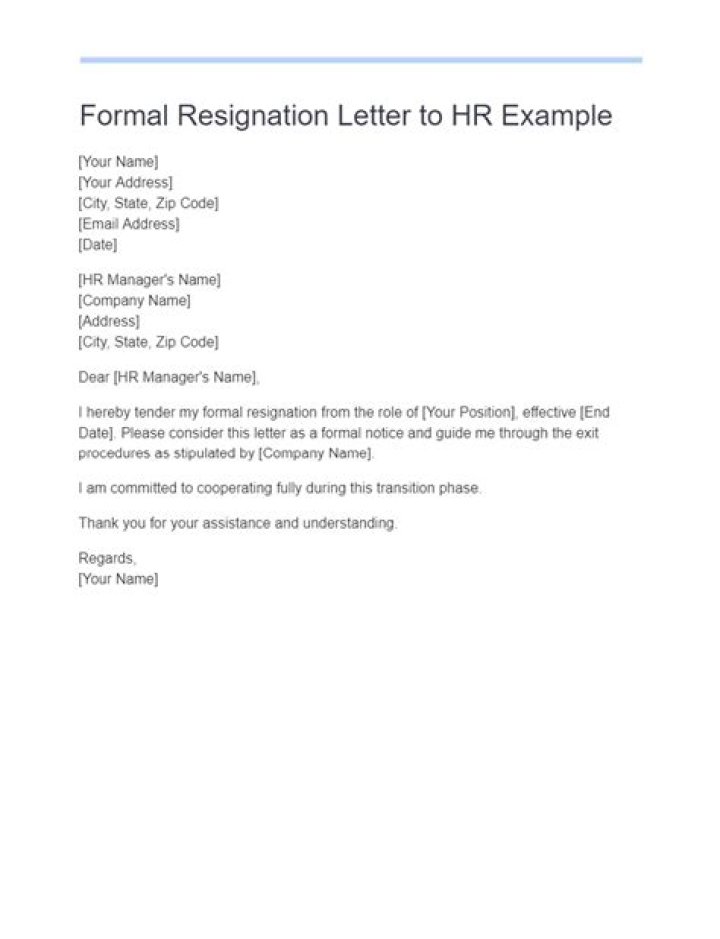 Do you resign to hr or manager?