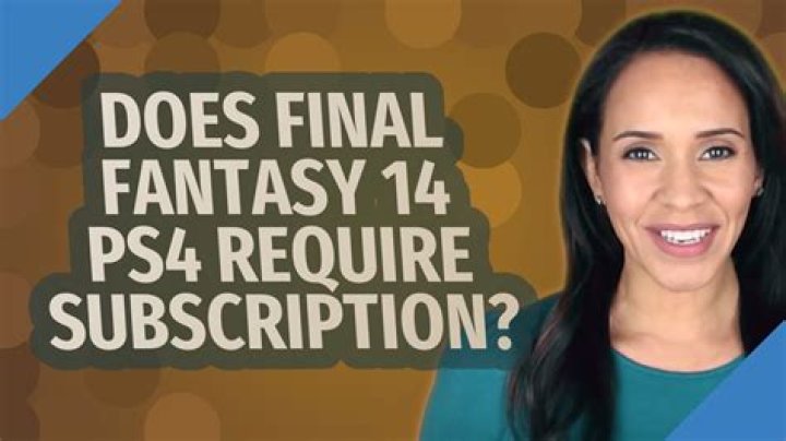 Does final fantasy xiv require ps plus?
