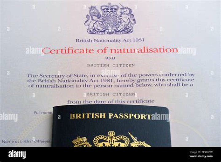 Does naturalisation mean passport?