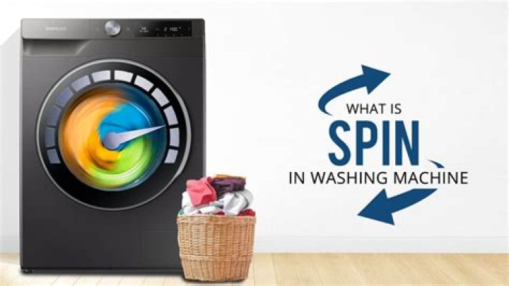 During the spin cycle of a washing machine?