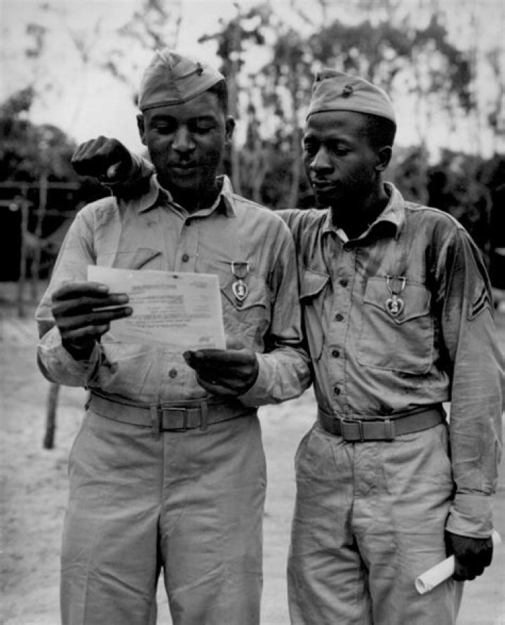 During wwii african american soldiers?
