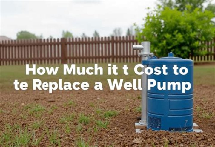 How much does it cost to replace a pump in a well?