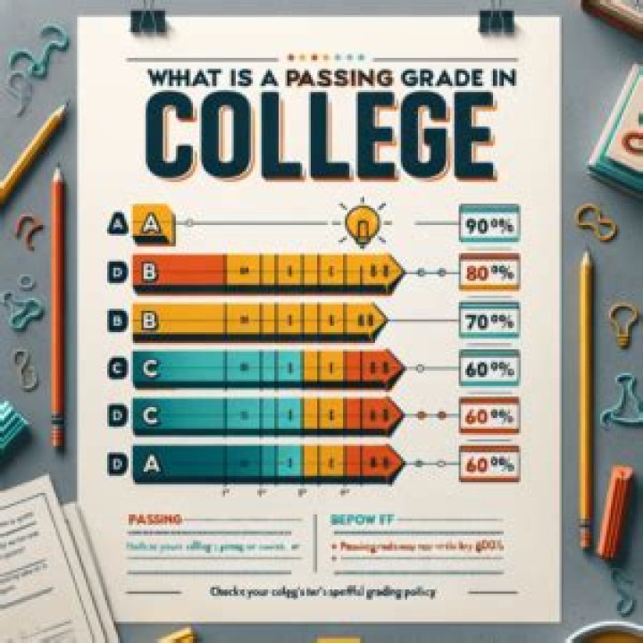 How much is a passing grade in college?