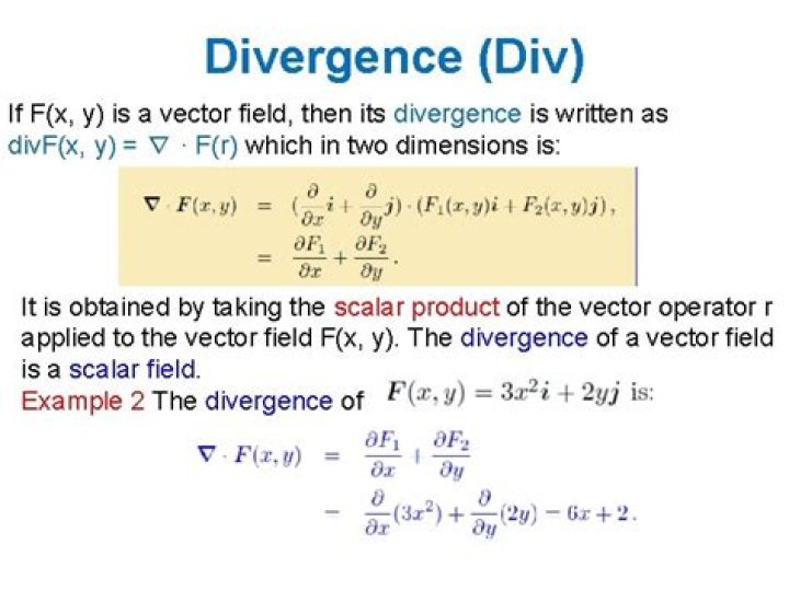 How to find divergence of a vector?