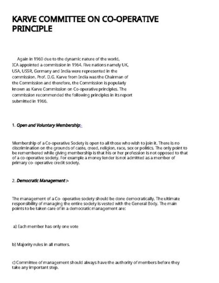 In 1955 karve committee was constituted for aiming the?