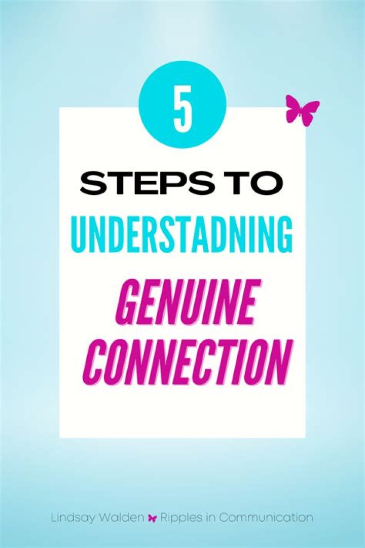 In a genuine connection?