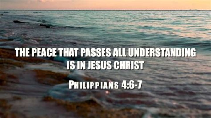 In the bible peace that passes all understanding?