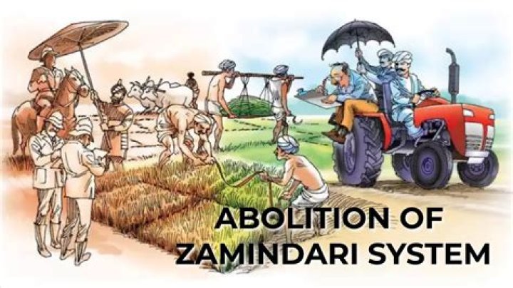 In which year zamindari system was abolished?