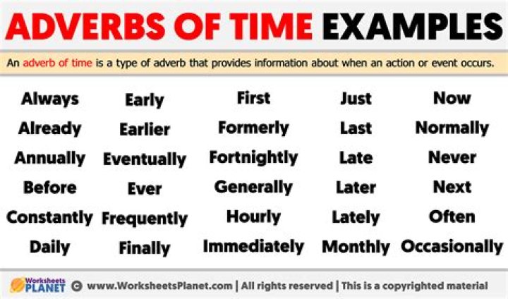 Is adverb of time?