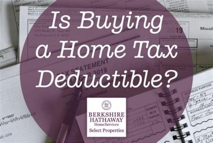 Is buying a house tax deductible?