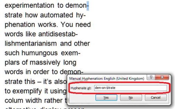 Is hyphenation a real word?