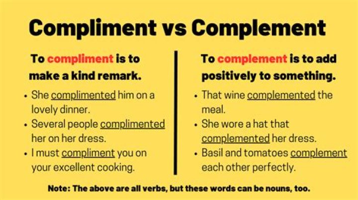 Is it complimentary or complementary?