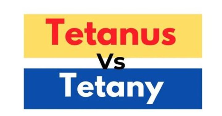 Is tetanus and tetany the same thing?