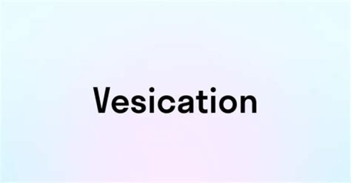 Is vesication a word?