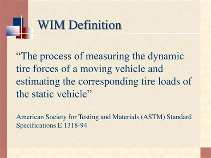 On a wim definition?