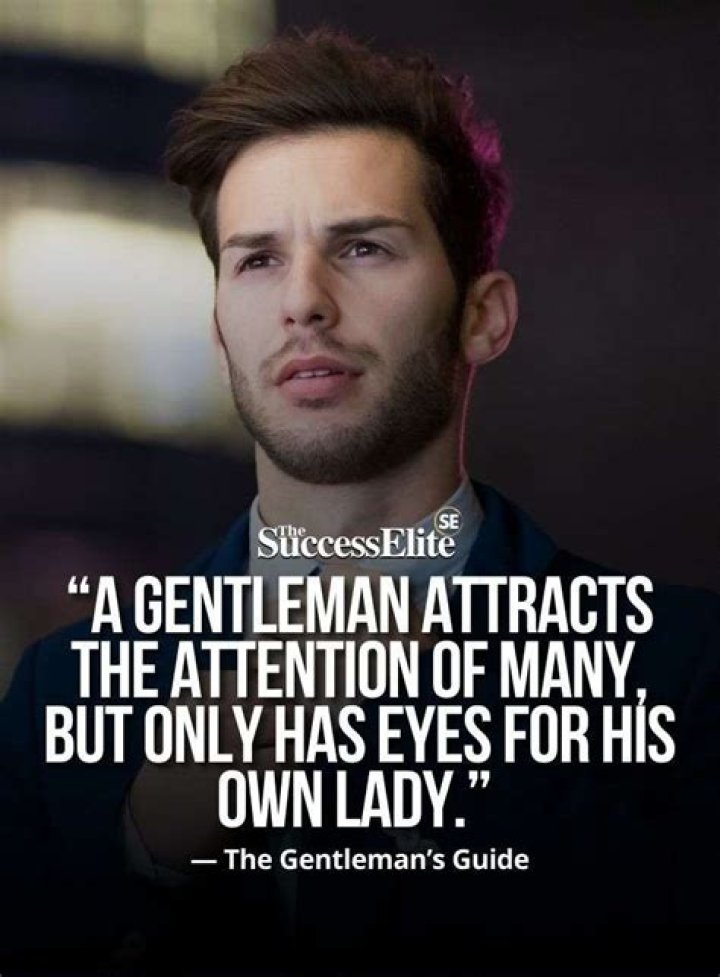 On being a gentleman?
