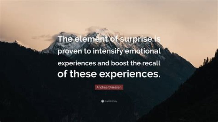 On element of surprise?