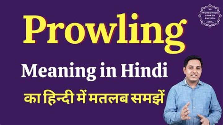 On the prowling meaning?