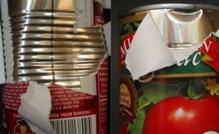 Should dented cans be used?