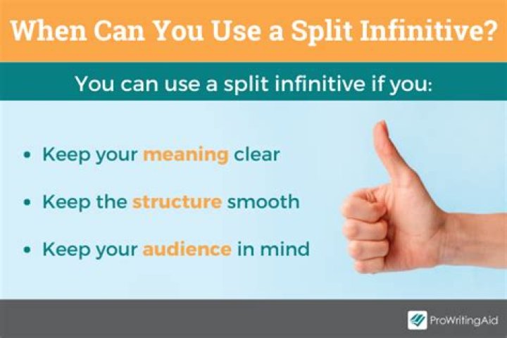 Should i use split infinitives?
