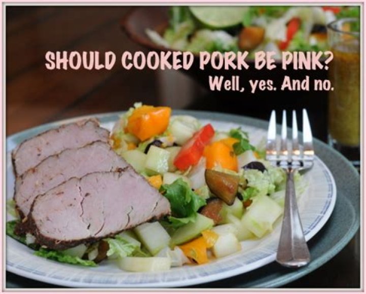 Should roast pork be pink?