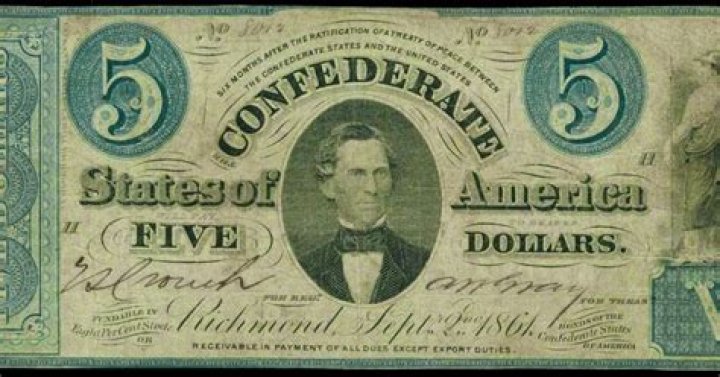Was confederate money printed on both sides?