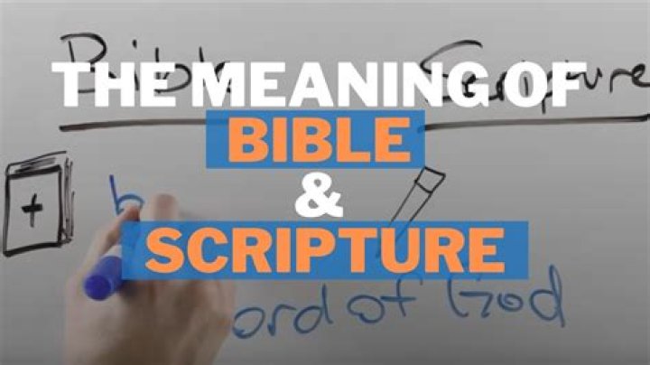 Was does scripture mean?
