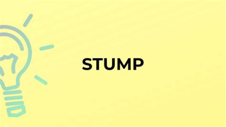 Was does stump mean?