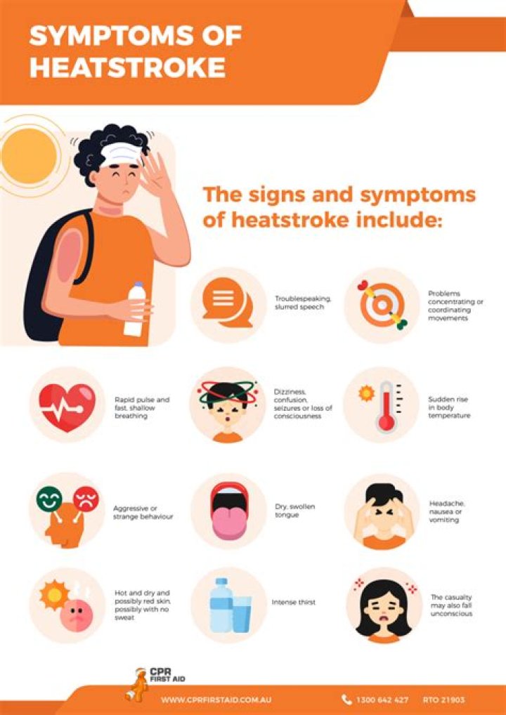 What are heatstroke symptoms?