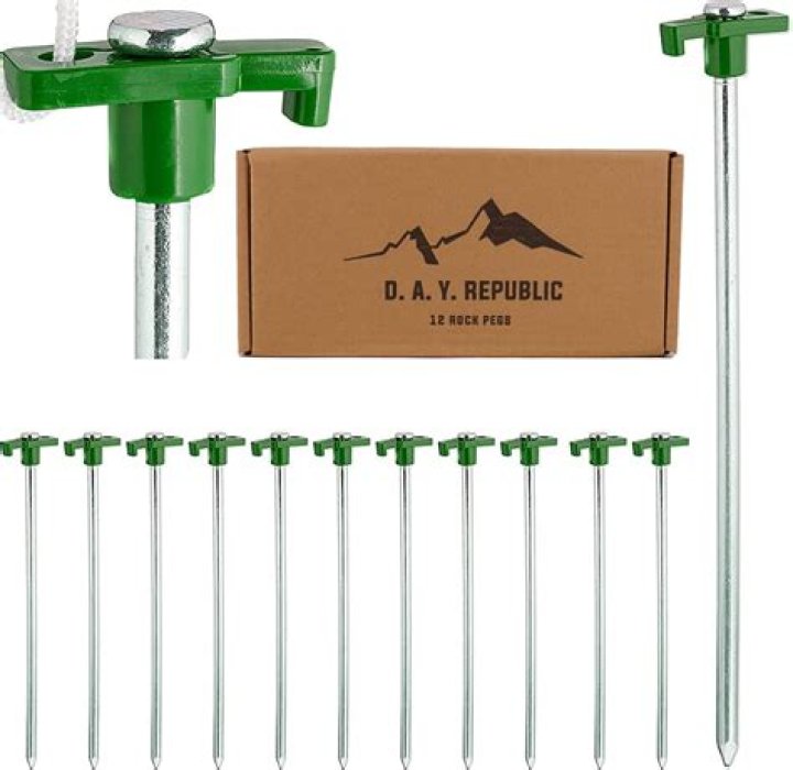 What are rock tent pegs?
