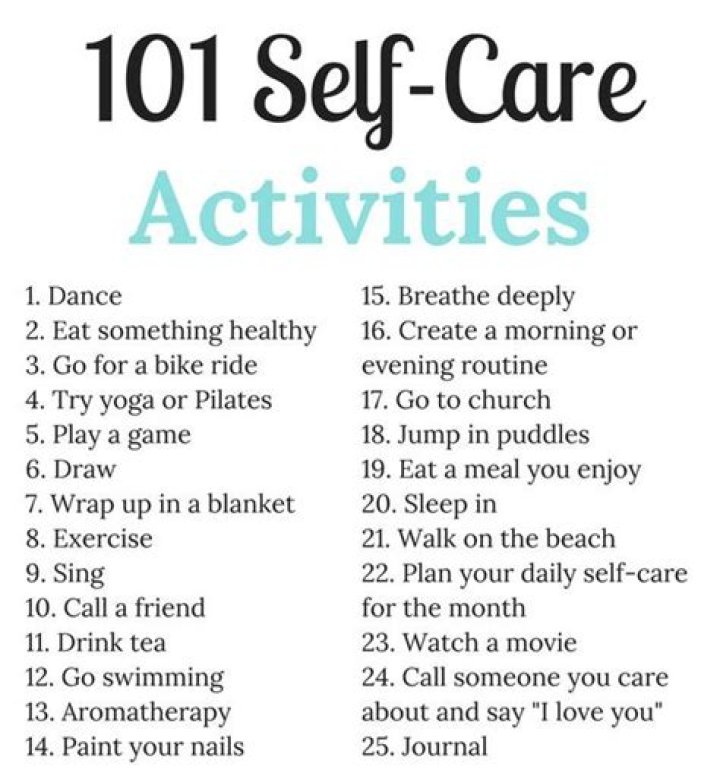 What are self care activities?