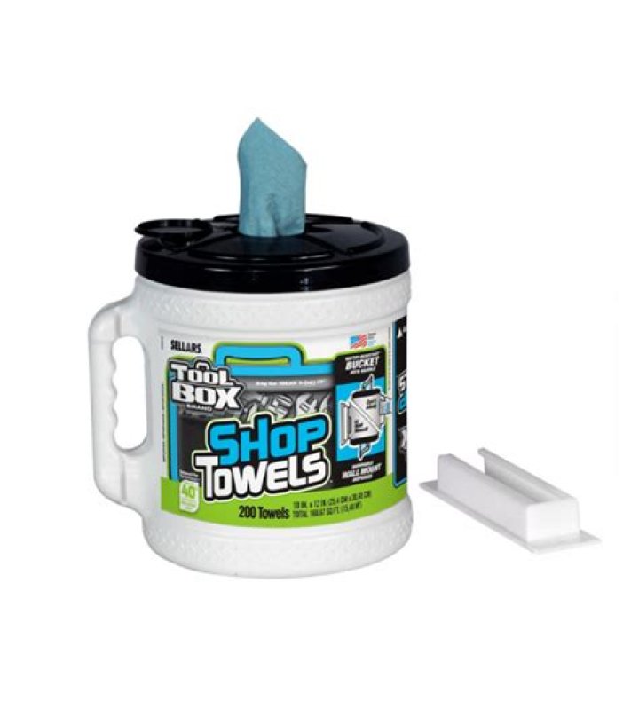 What are sellars shop towels made of?