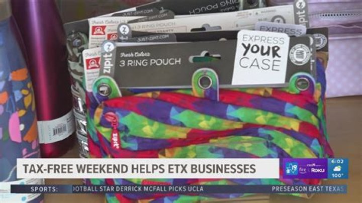 What can be bought on tax free weekend?